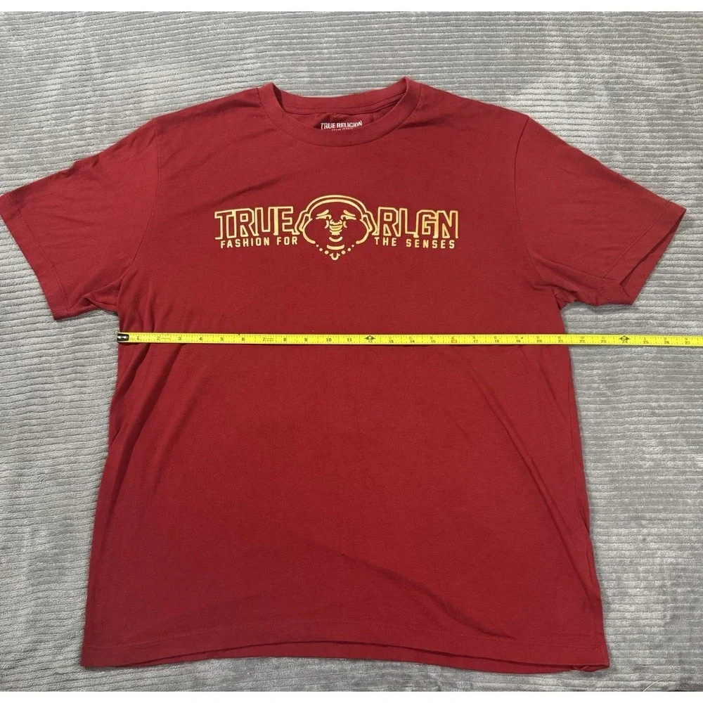 Men's red True Religion graphic t-shirt Xl